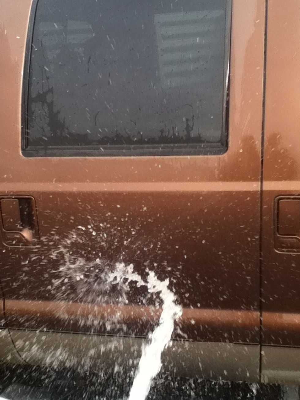 Next raise the vehicle again.