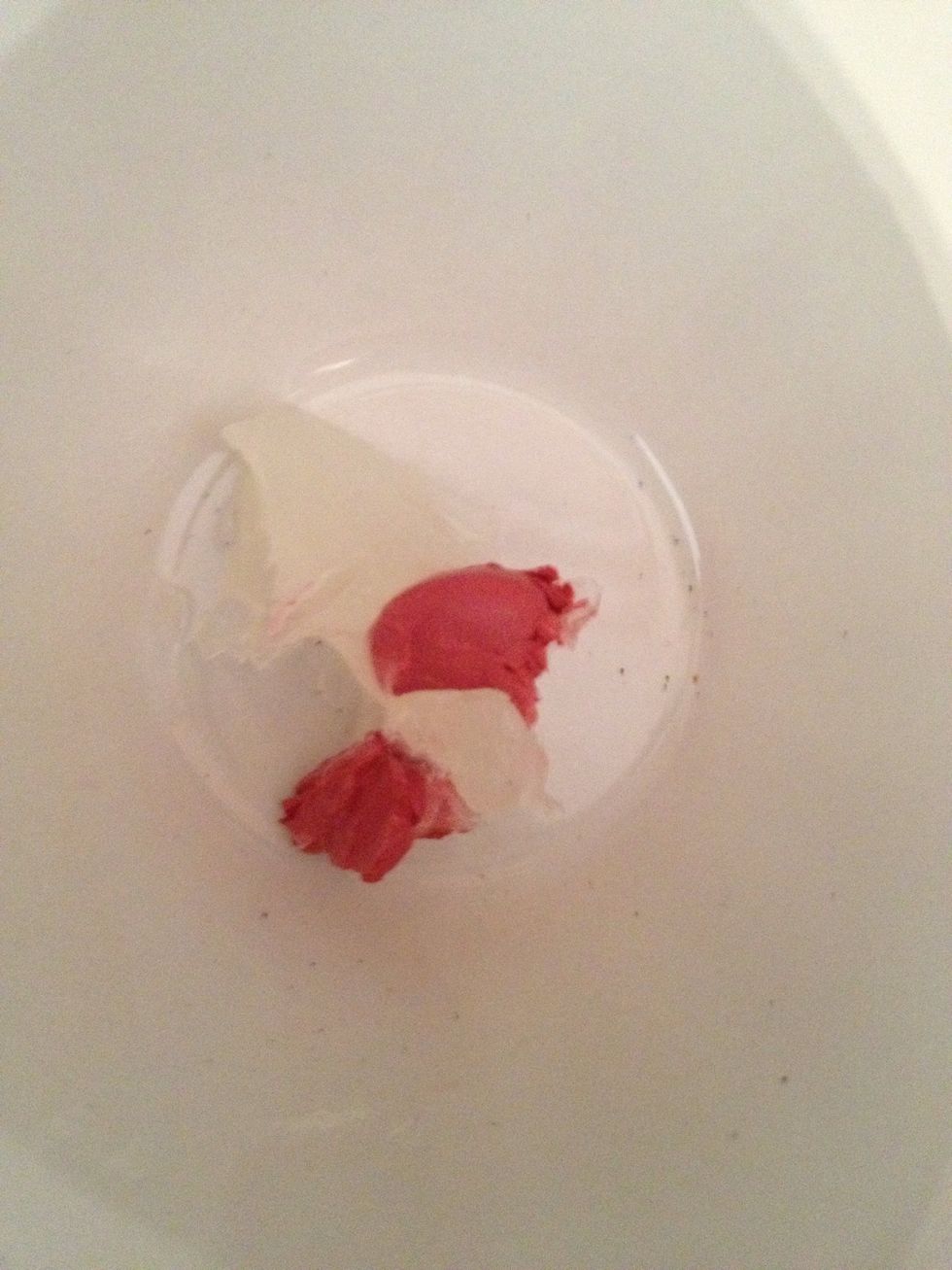 Next scoop in some lipstick to make this lip tint!