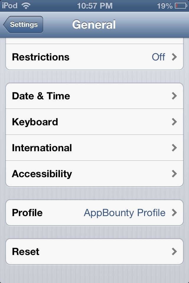 Next, Scroll down till you see Accessibility and tap on it!