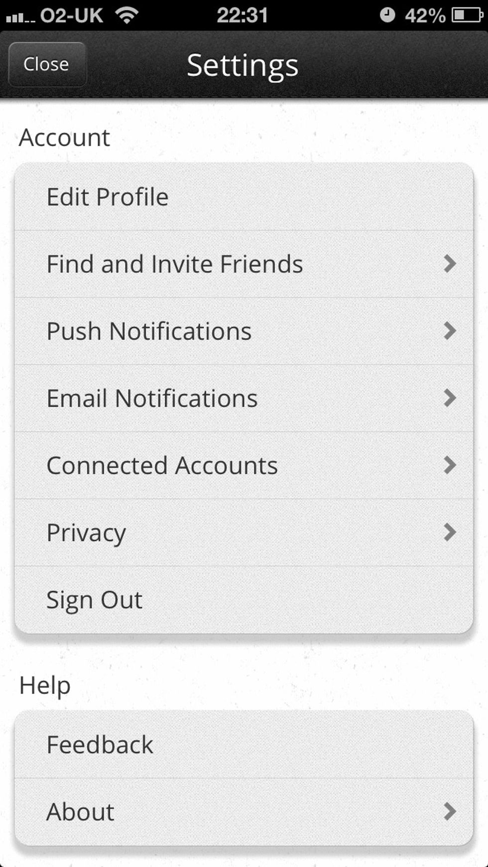 Next select Connected Accounts.