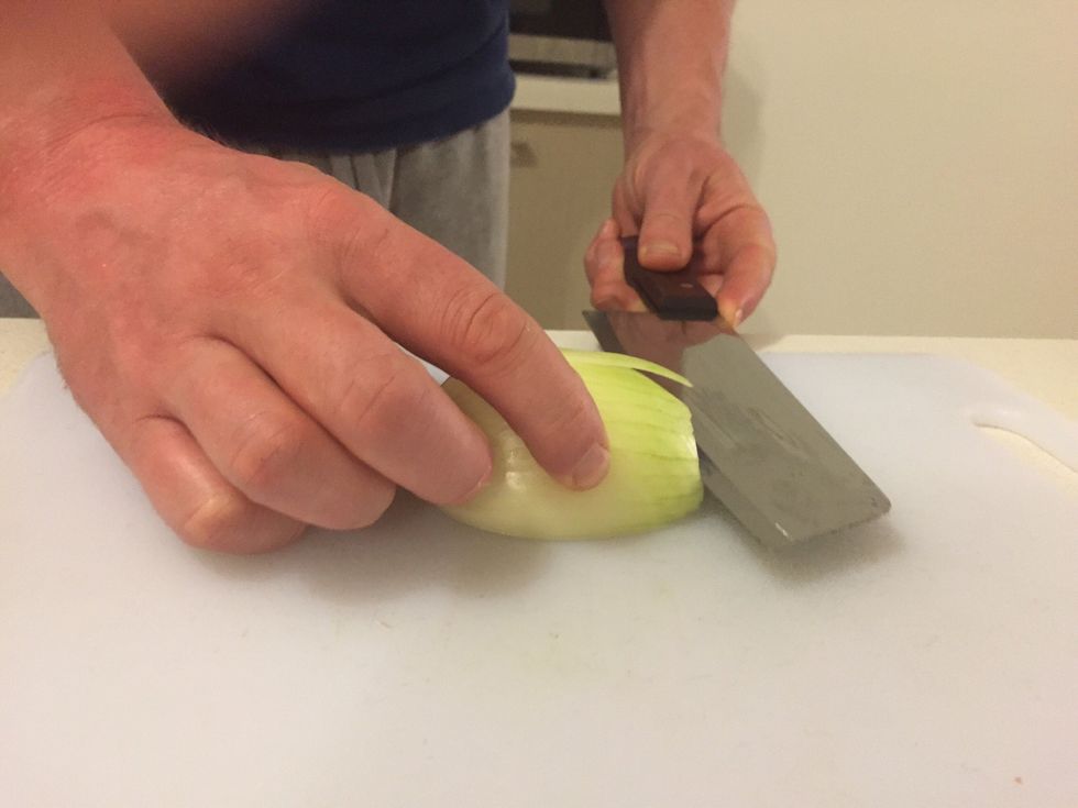 Next slice across the onion until you get to the important bit