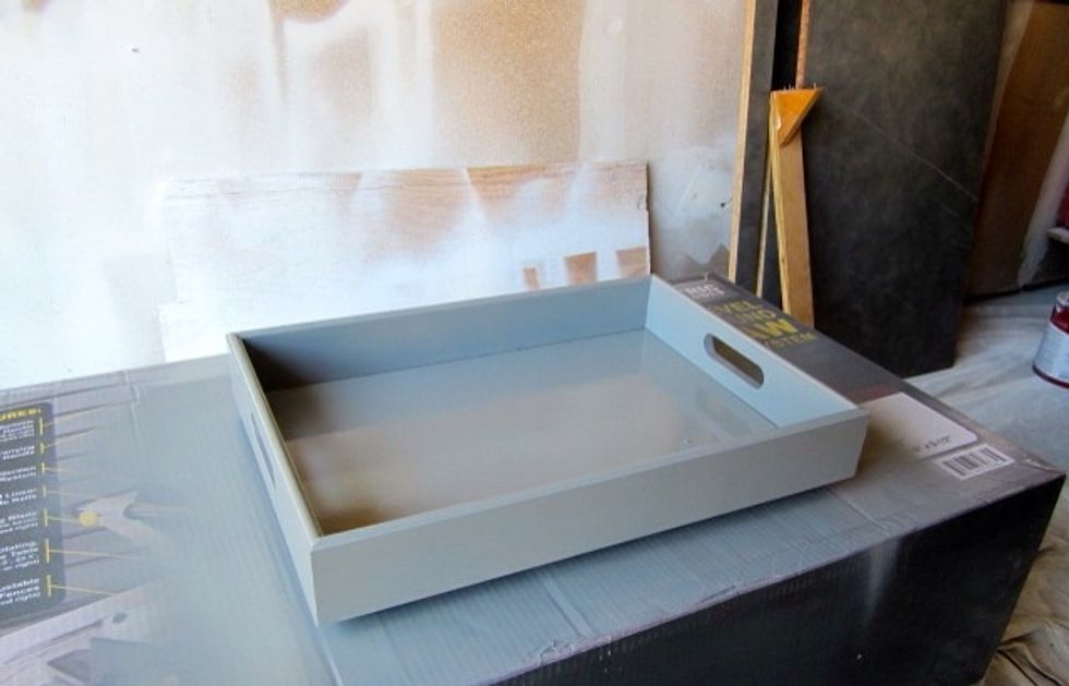 Next, spray paint with a gloss finish in the color of your choice.