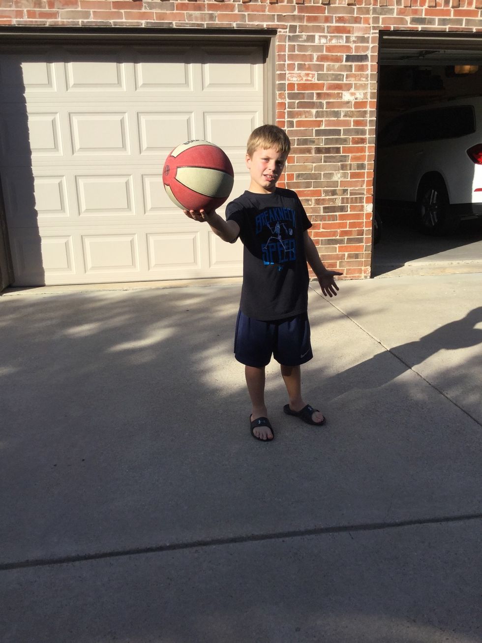 Next start to dribble the ball