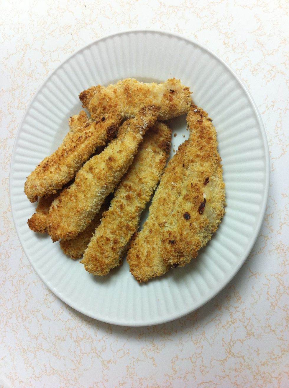 Next step is to use a pastry brush and cover the strips with your preferred sauce! Or you can dip them as they are! :)