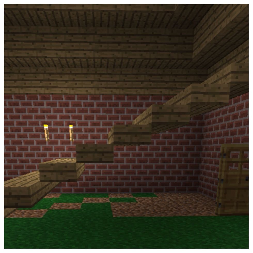 Next, Take everything out from under the stairs. This will be the inside of your room once it is covered.