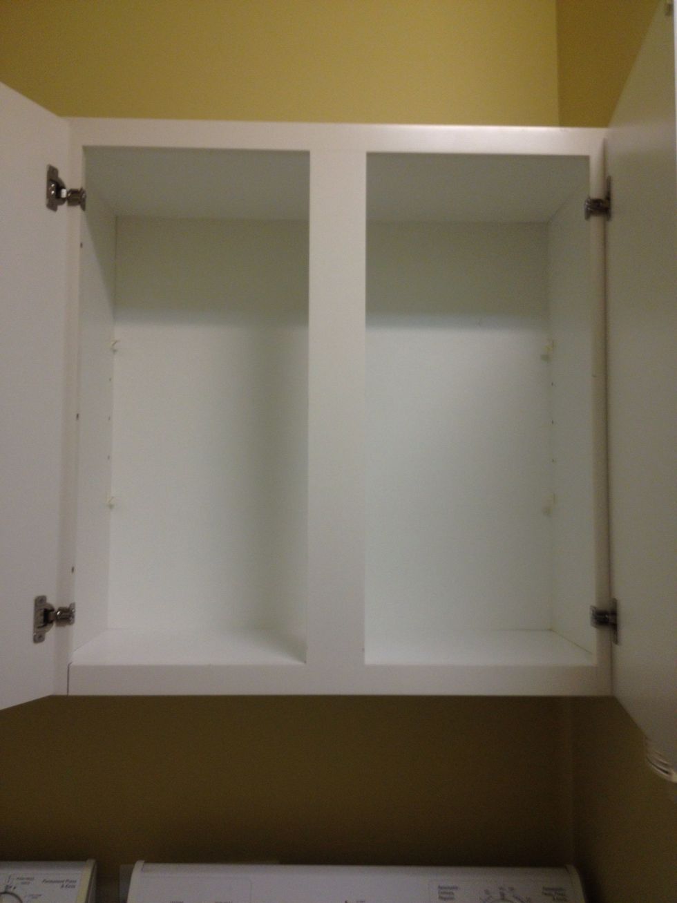 Next, take out the shelves.