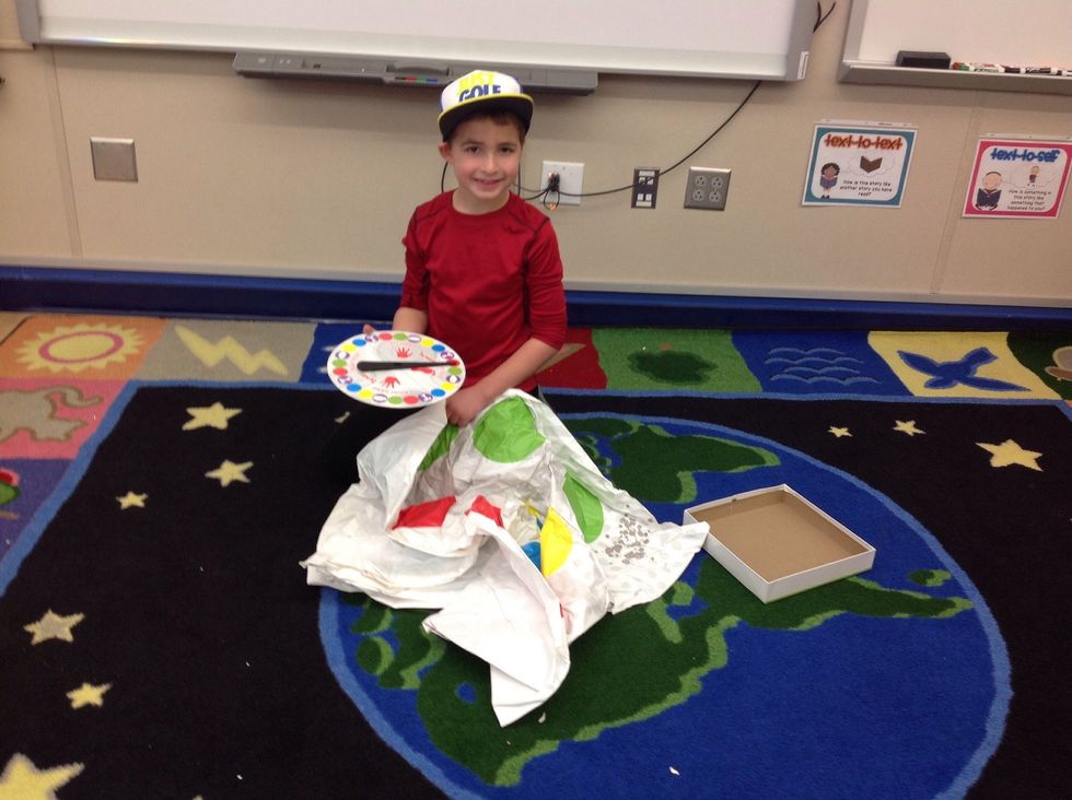 Next, take out your materials.