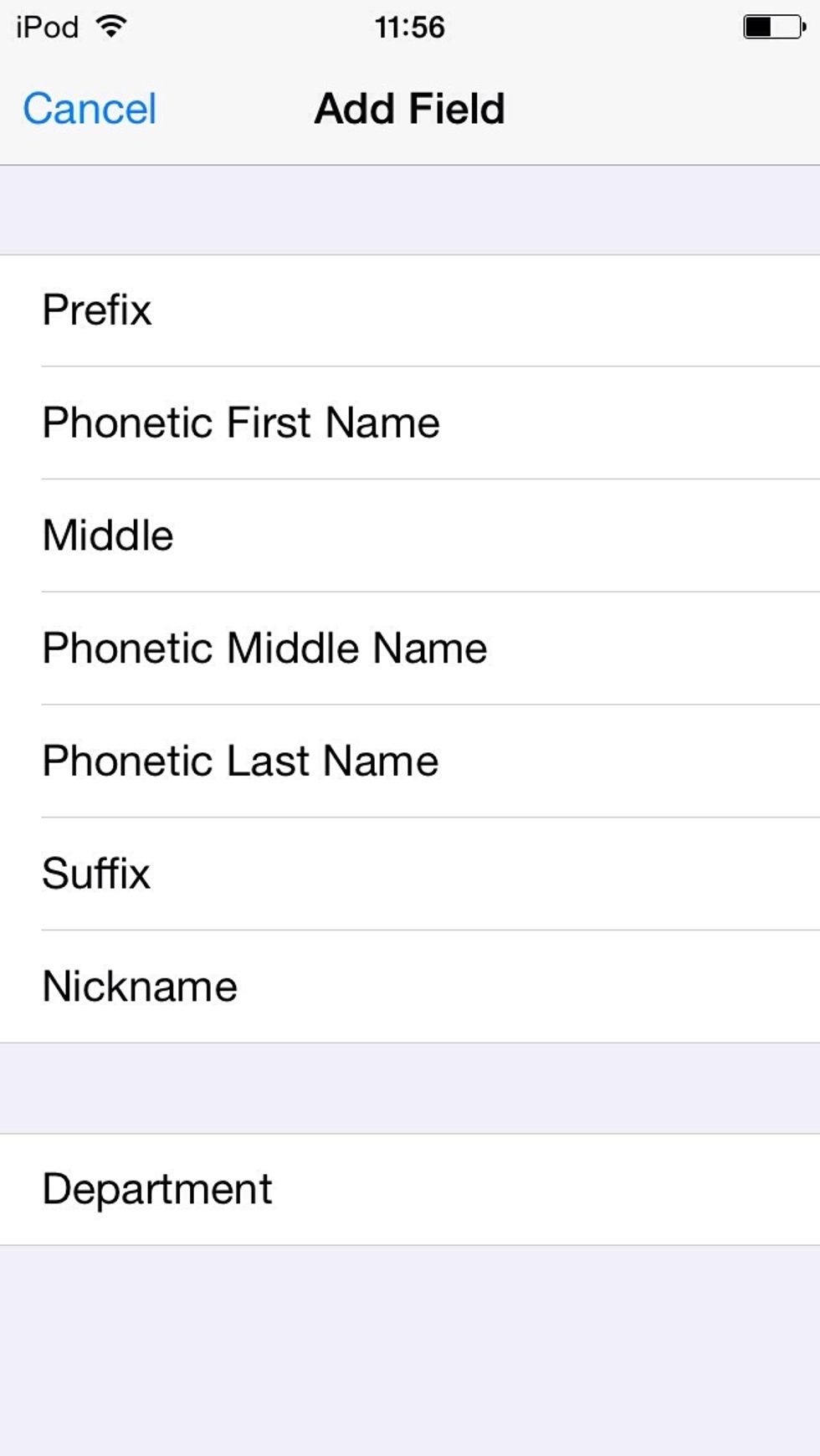 Next, tap on Nickname
