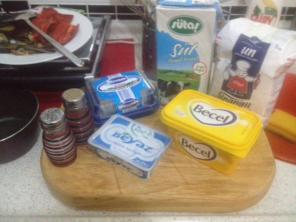 Next the cheese sauce