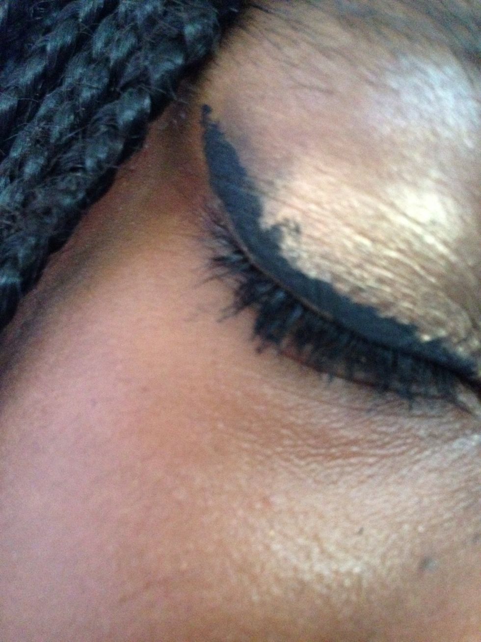 Next the eyeliner