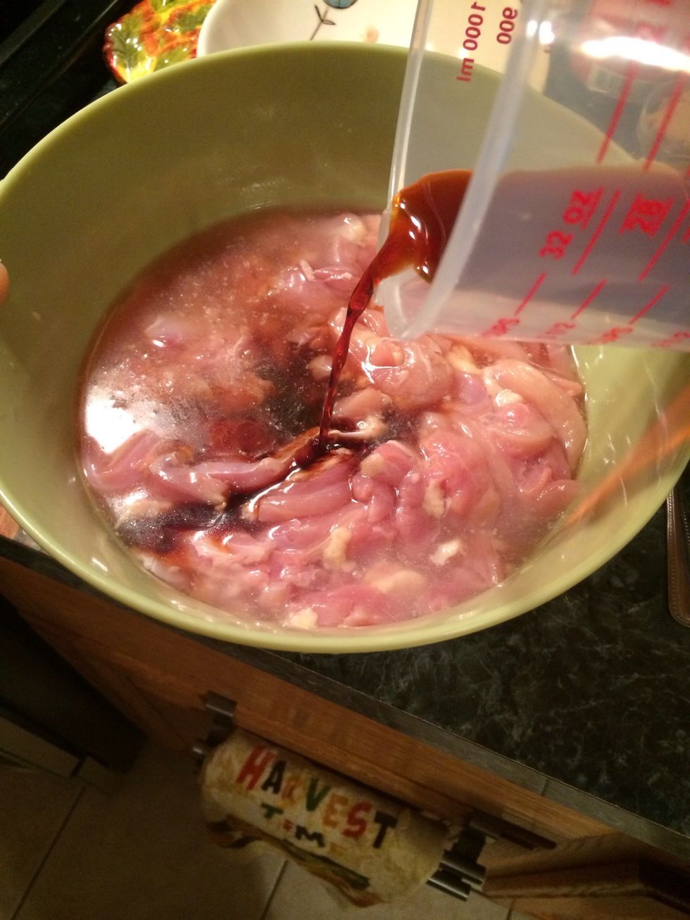 Next the soy sauce