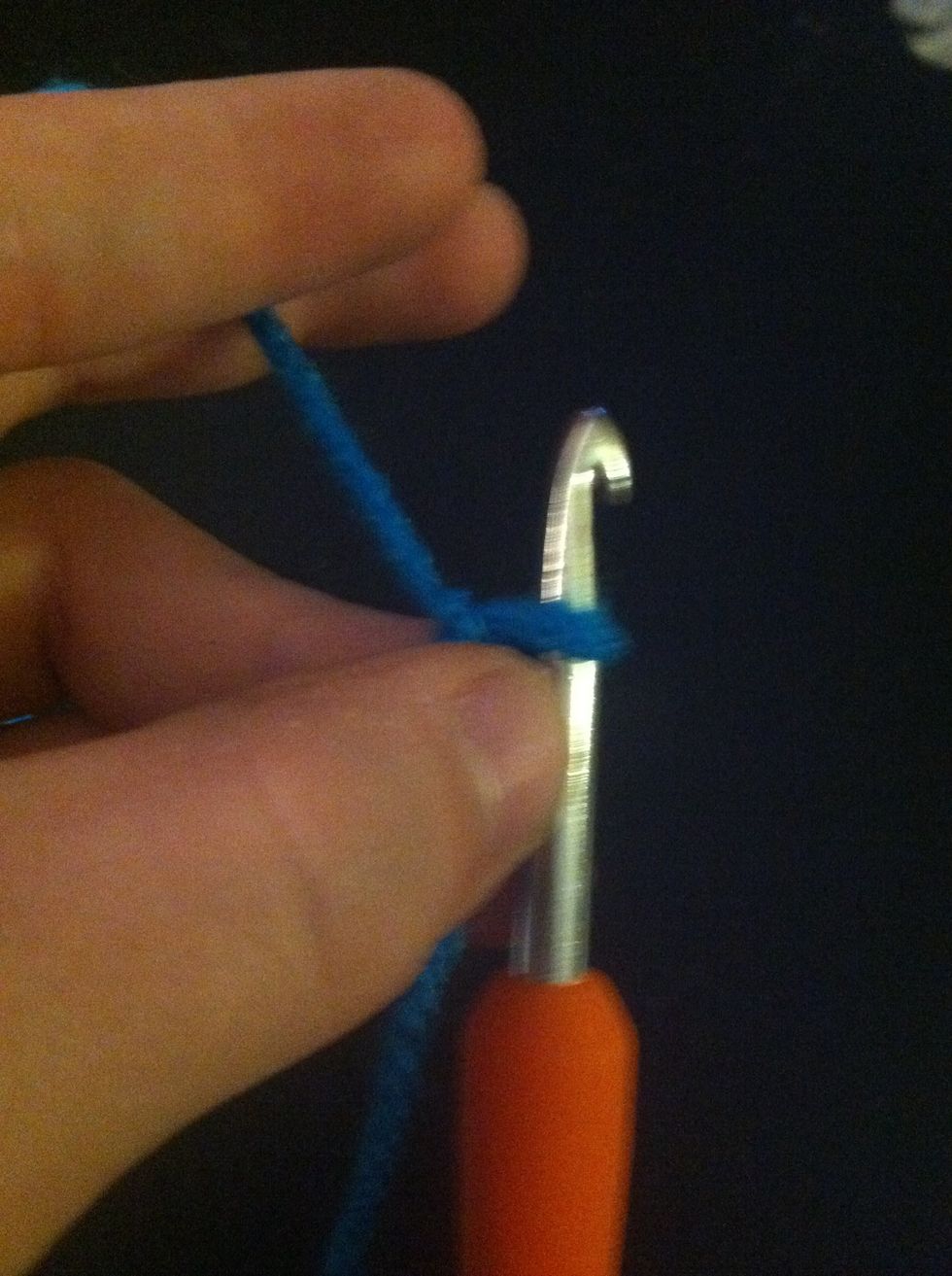 Next this is how you should hold your hook