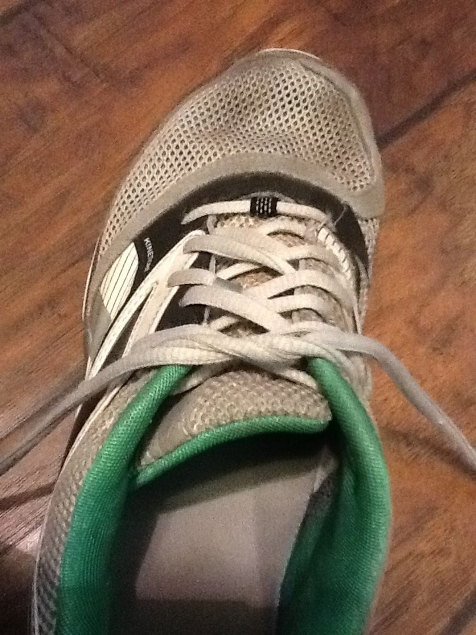 Next, tie a simple knot.