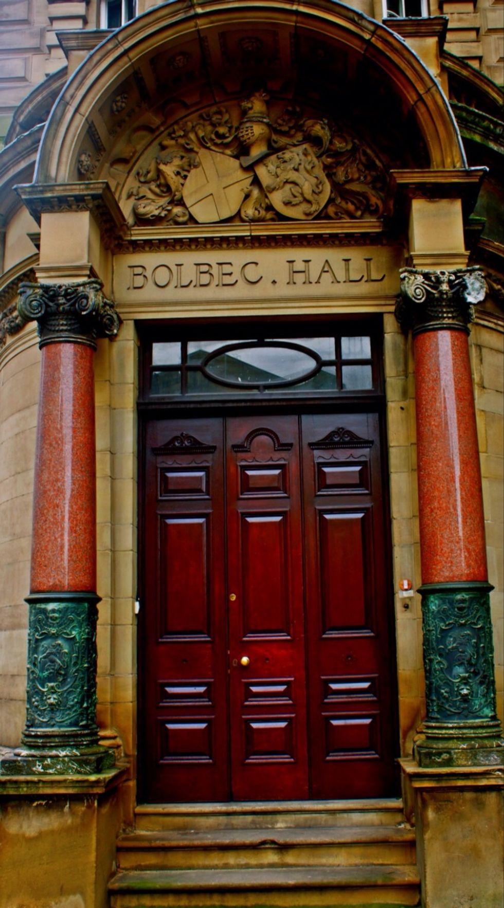 Next to the Lit and Phil, Bolbec Hall, dig the crazy columns.