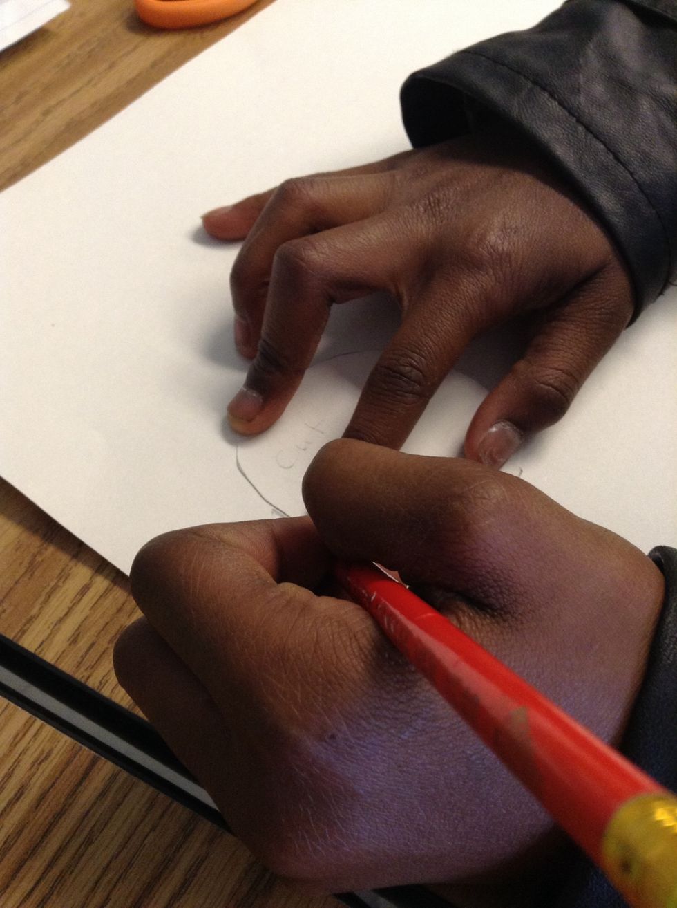 Next, trace as many circles as you would like.