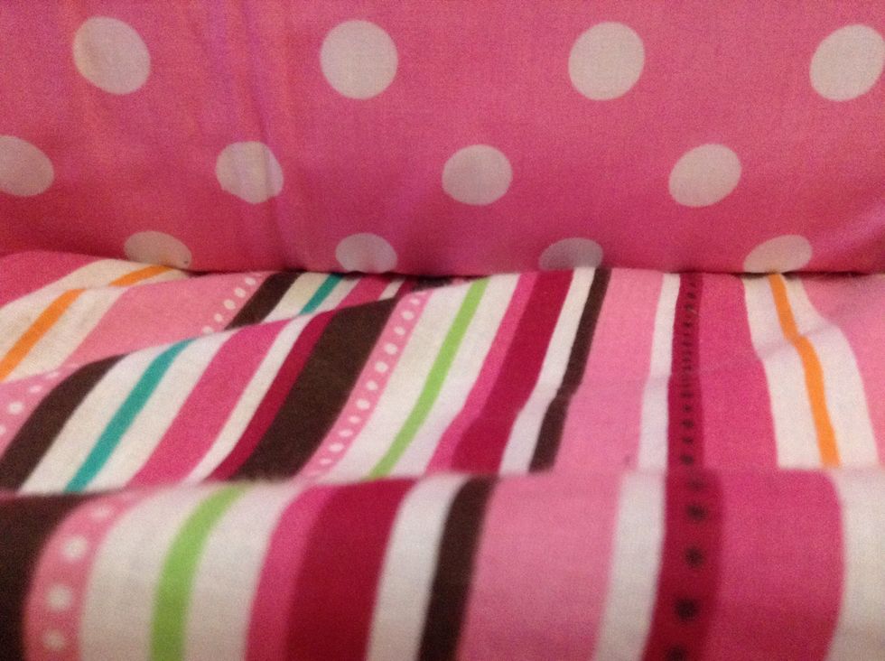 Next tuck your sheet in nicely unless you have a fitted sheet unlike me.