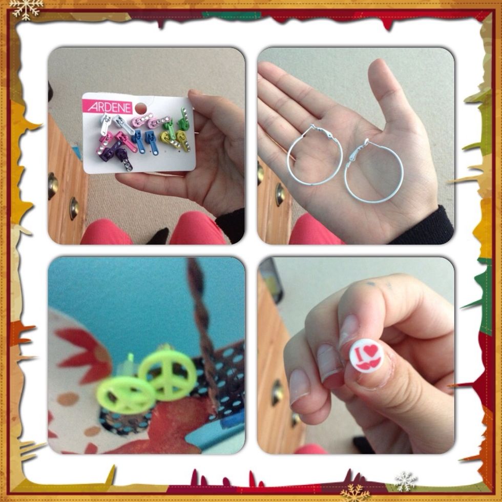 Next up we have earrings! The first pair was obviously from Ardene! The second pair is from forever 21, The third pair is from Claire's, In the last pair is from justice! \ud83d\udc81\ud83d\udc8d\ud83d\udc42