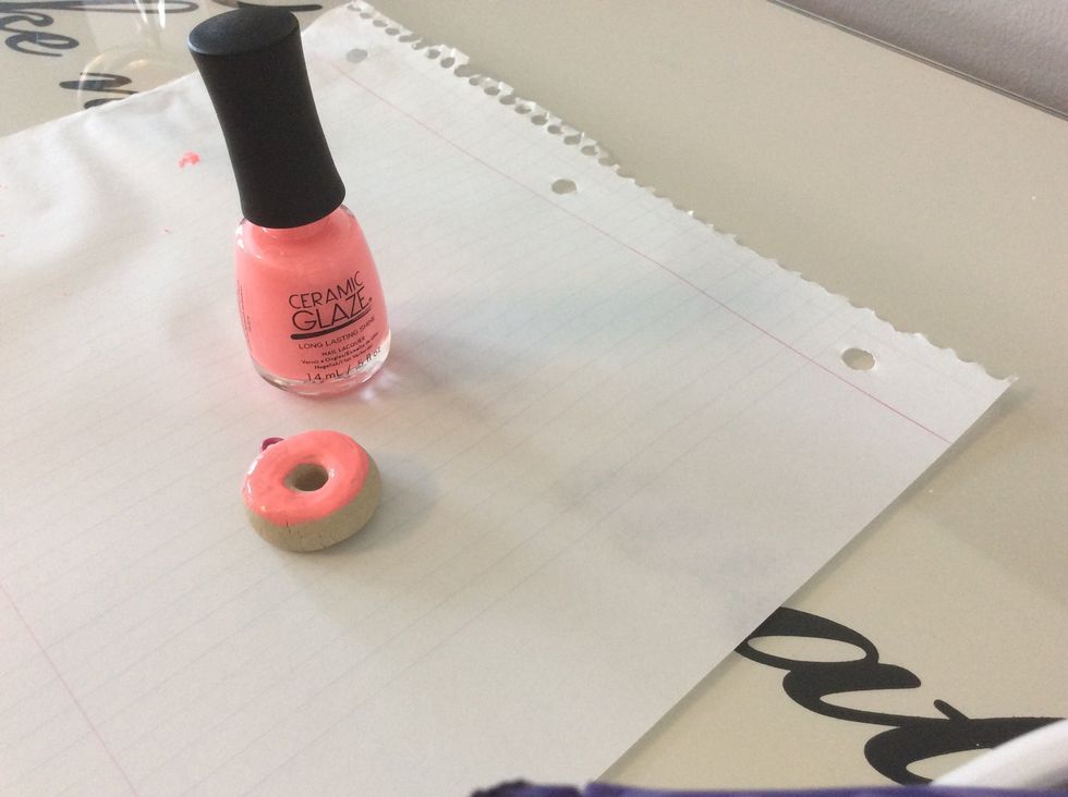 Next use nail polish or paint to decorate ur key chains