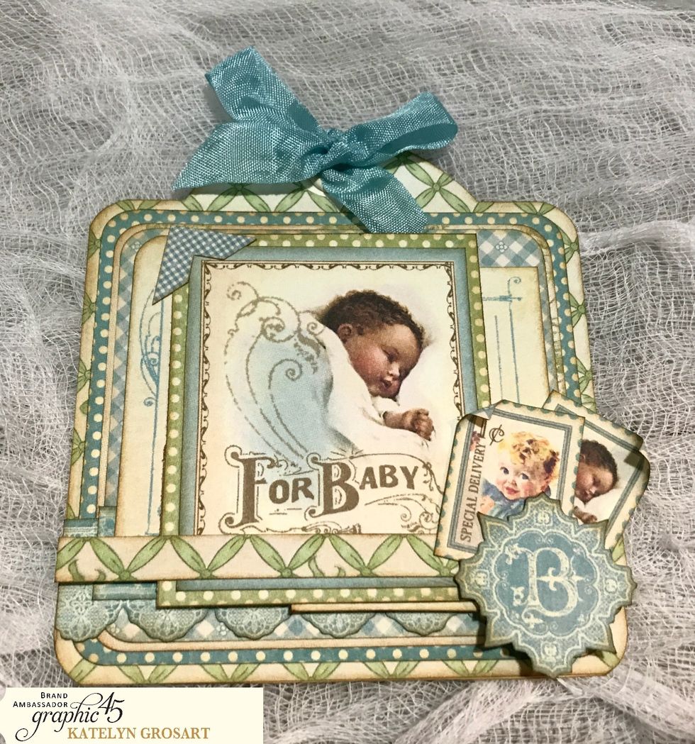 Next, we'll create the boys version of the Baby Gift Tags.