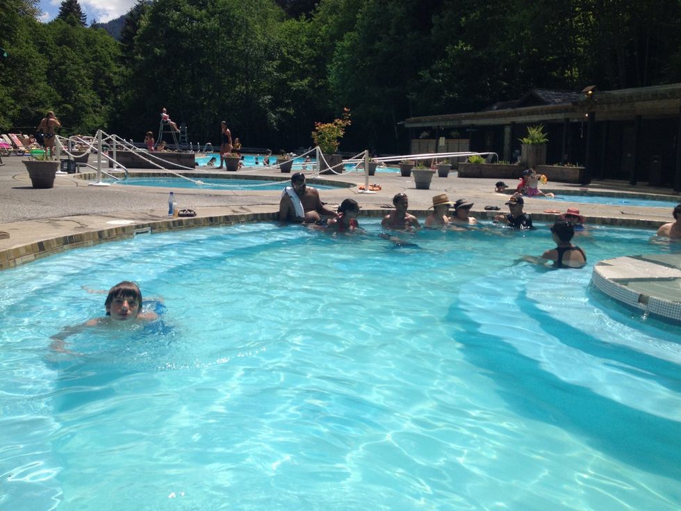 Next, we stayed in Sol Duc Resort in Olympic Mountain National Park. The lodge had pools heated by hot springs!