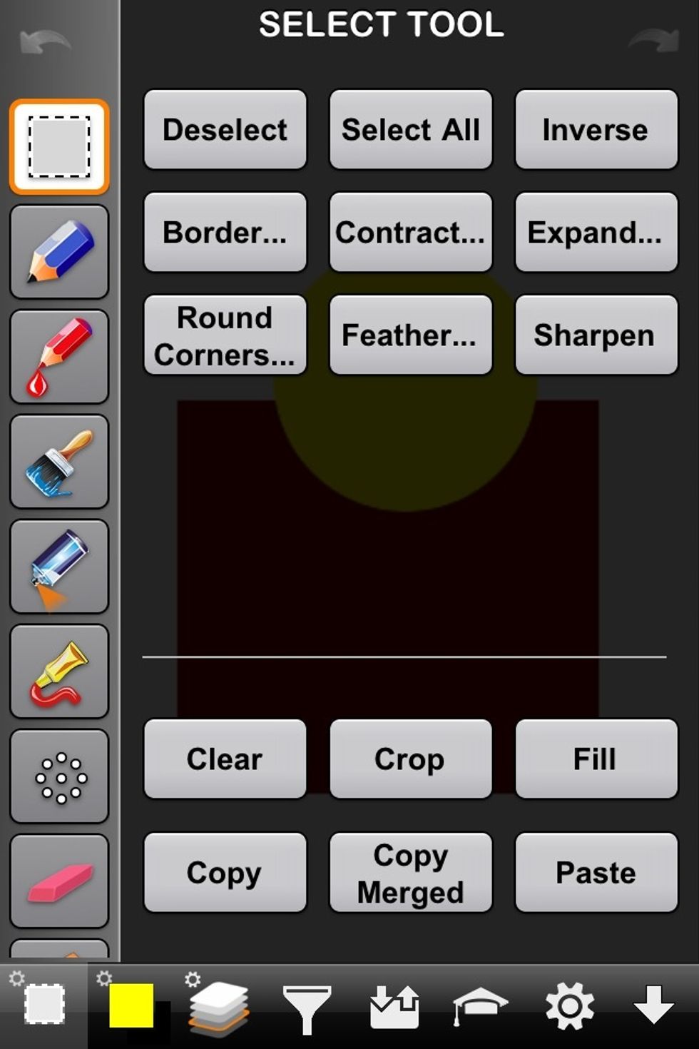 Next well go over some of the things you can do with a selected area.