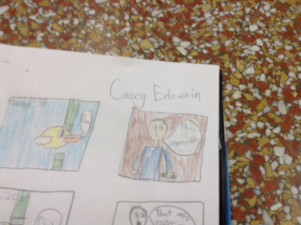 Next, write your name.