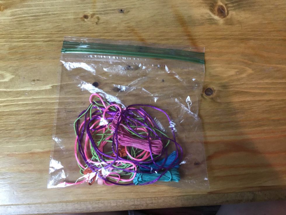 Next you choose what color string you would like to use