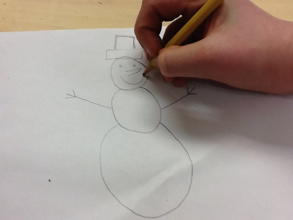 Next you draw a face.