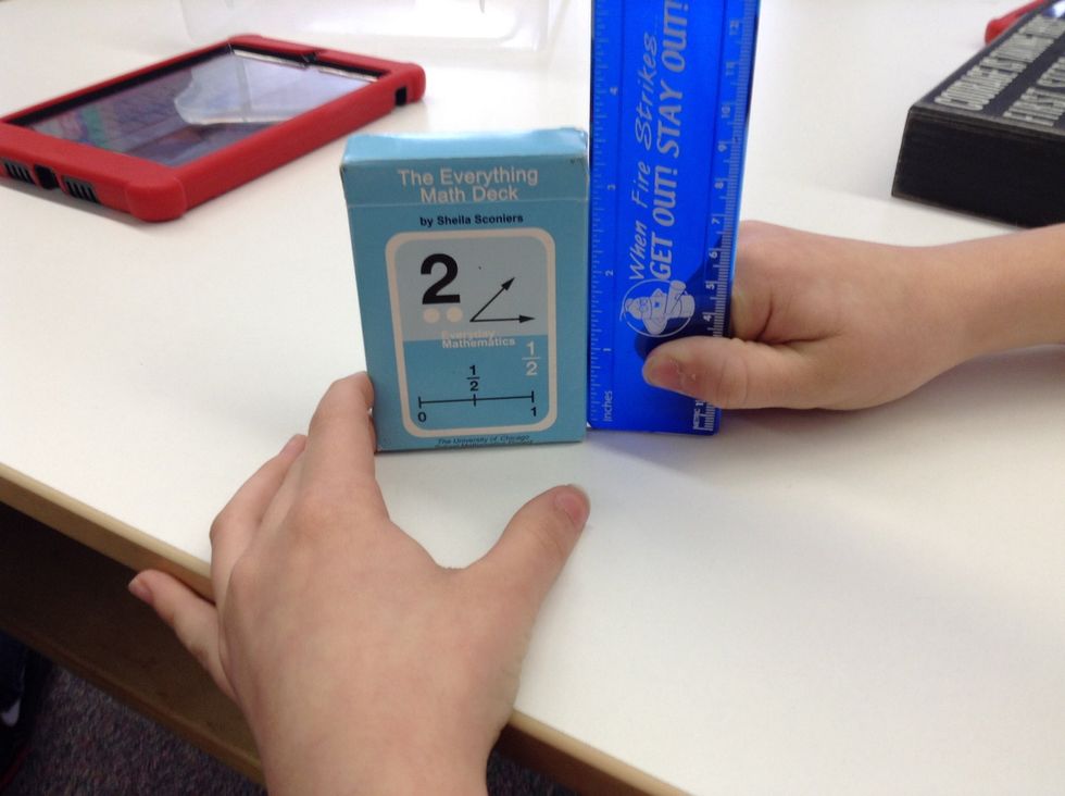 Next, you find the height of the object.