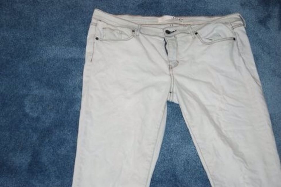 Next you'll probably need to bleach your Jeans as the Color Remover may not do a perfect job. Ensure you have them as colorless as possible. Wash and dry your Jeans again.