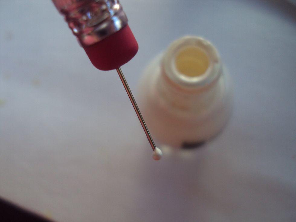 next you need white and a dotting tool