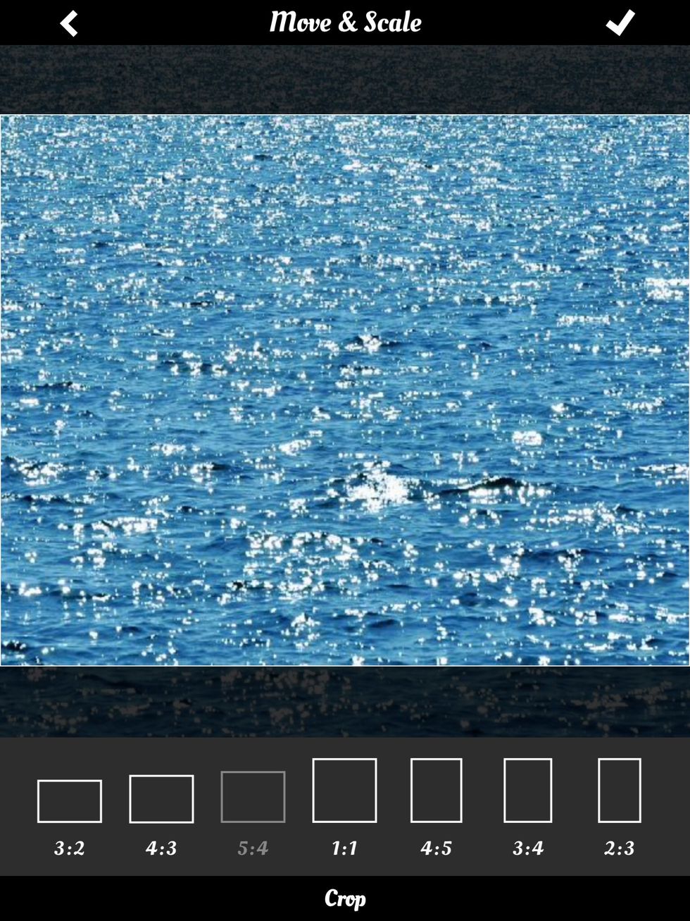 Next you will want to pick a photo or what you would like, then you have the option to crop it. This means making the photo bigger or smaller.