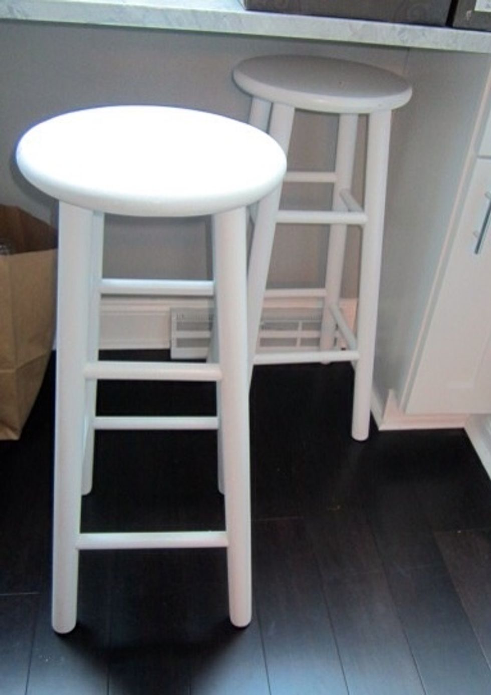 Next your going to spray them with your primer (we used BIN).