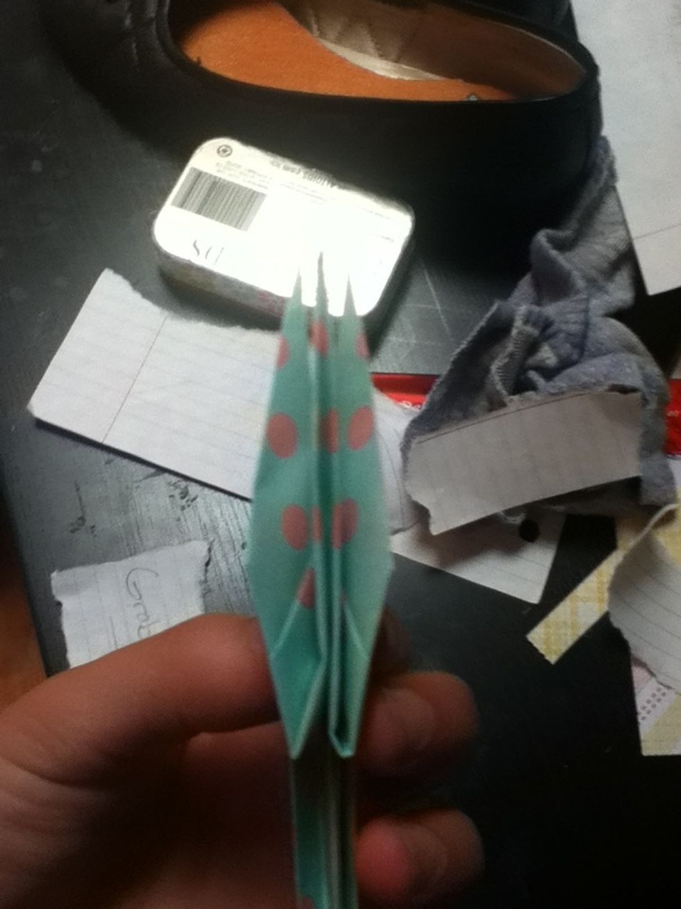No fold it in half vertically. This should be fairly easy.
