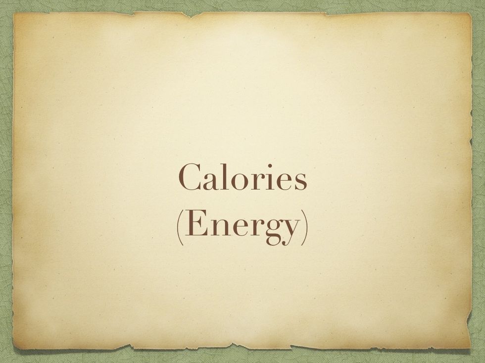 No matter what you have heard, the most important part of a diet is CALORIES. Everything we EAT and DRINK contains calories. However, everything we DO burns calories.