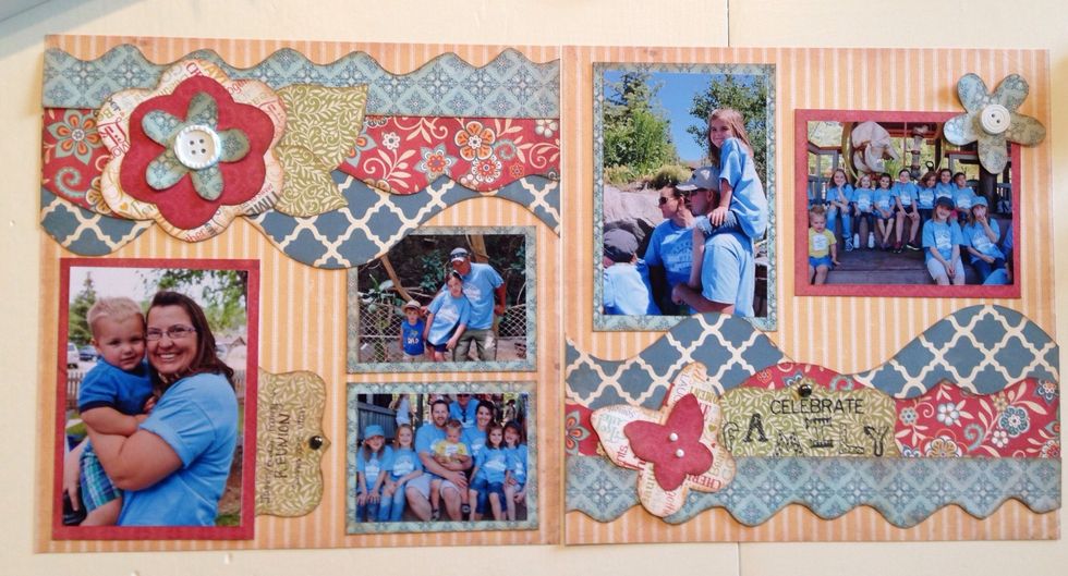 No need to buy expensive embellishment. You can create a beautiful layout for your pictures using just 5-6 sheets of paper and.....