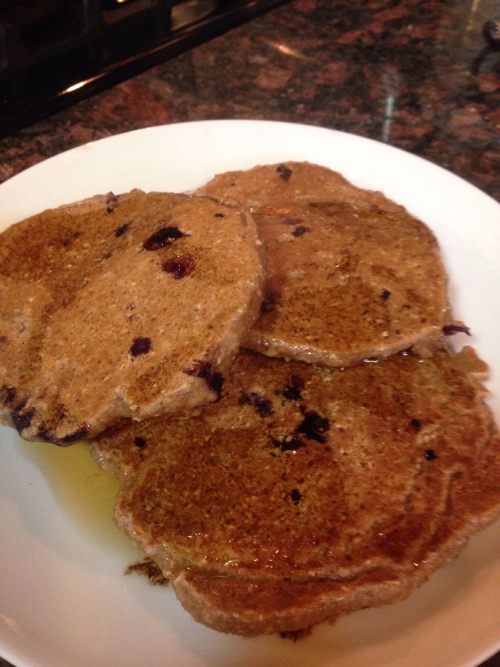 Non Gerson pancake enthusiasts can add organic blueberries and cinnamon to the batter. Enjoy! Beth Perera is a Food For Life nutrition/cooking instructor & Gerson caretaker for her partner.