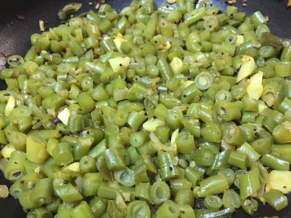 Non water.. Saut\u00e9 gently