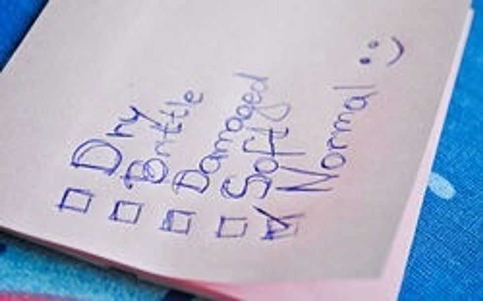 Normal nails: you're a lucky gal! Dry nails: apply olive oil twice a day. Brittle nails: Need moisture. Damaged nails: Due to a health problem. Soft nails: Too much moisture! Remember to wear gloves.