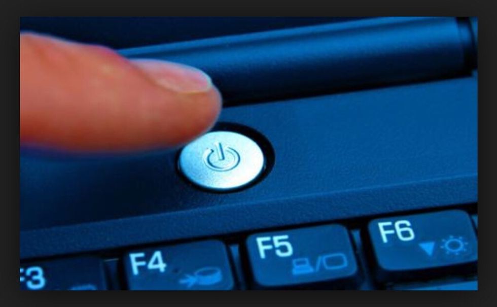 Normally this is the button for a computer