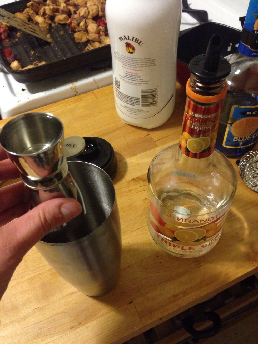 Normally you would add 1 oz of sweet and sour, but I was out. Soooo I added triple sec. It was amazing and tasty.