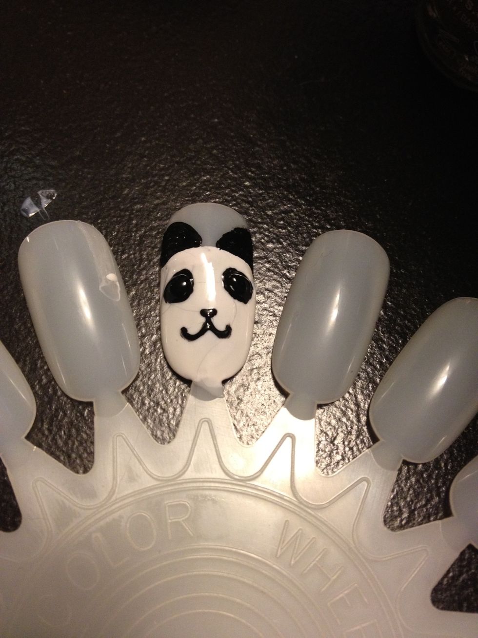 Nose and mouth. Now you don't have to do the nose and mouth like I did. This panda was inspired by an anime panda I discovered, find a cute panda and do the nose/mouth that way also :)