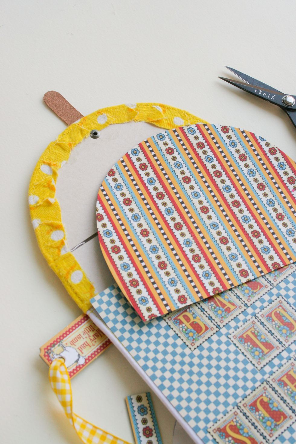 Not forget to add the part of the paper for the cover of a backpack!