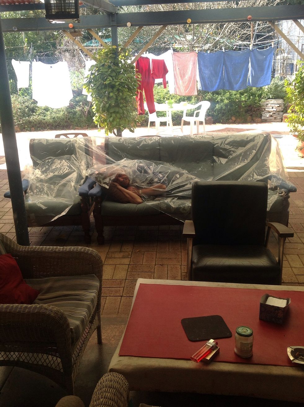 NOT LIKE THIS!! Lol. Sorry Dad not waffle wrapping you today.