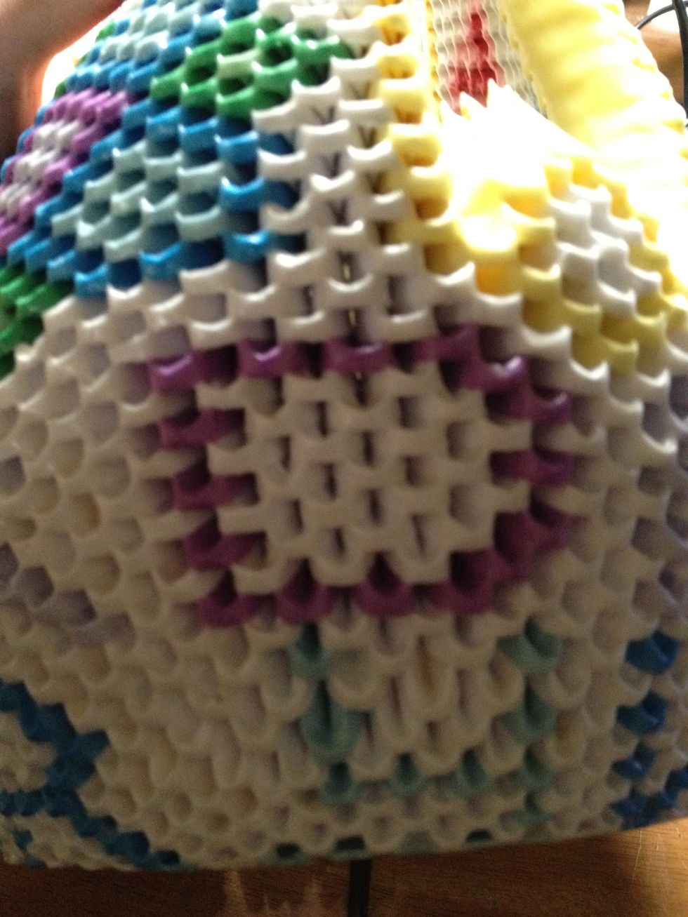 Note: by using color in the swan, you can also spell out words, as shown.