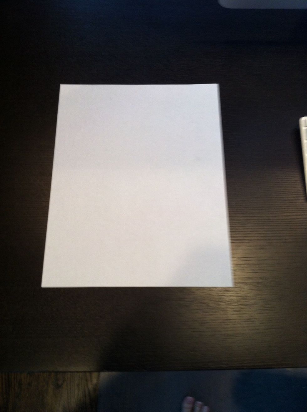 Note: make sure your paper is facing up.