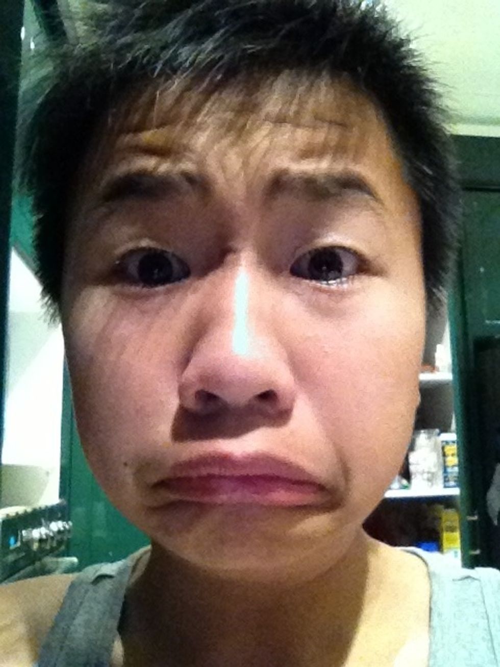 Note:Remember to wear googles or else you would start to cry like I did