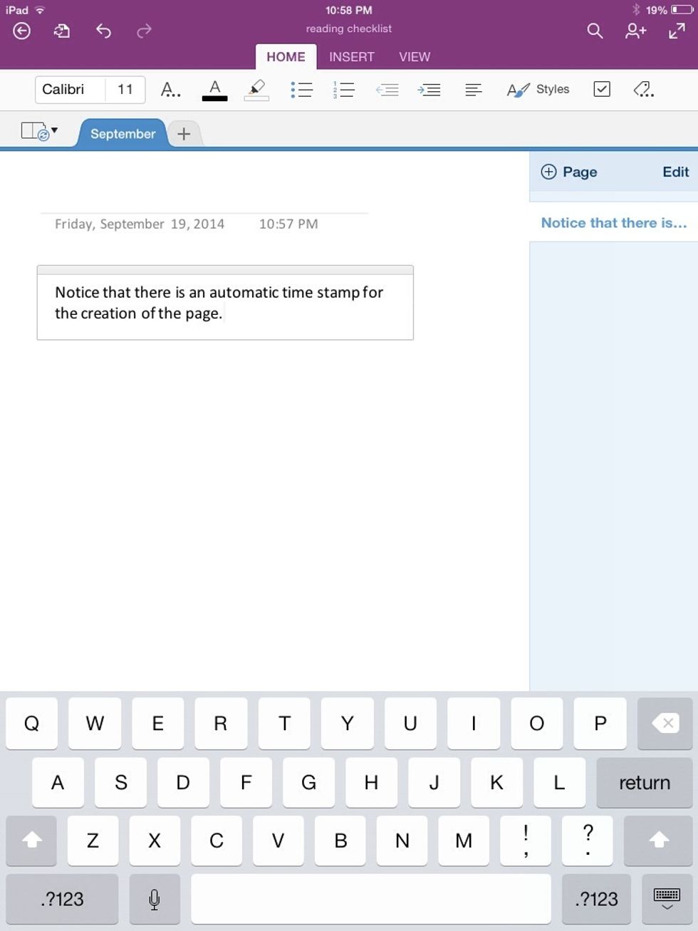Note the time stamp and page title.