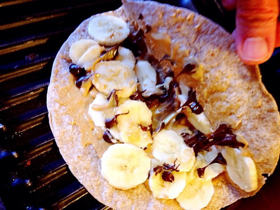 Nothing better than melted chocolate and warmed peanut butter. So good!