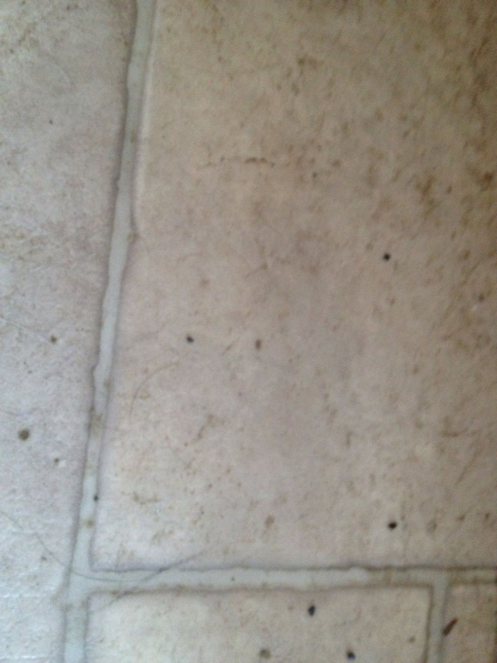 Notice dirt trapped in groves